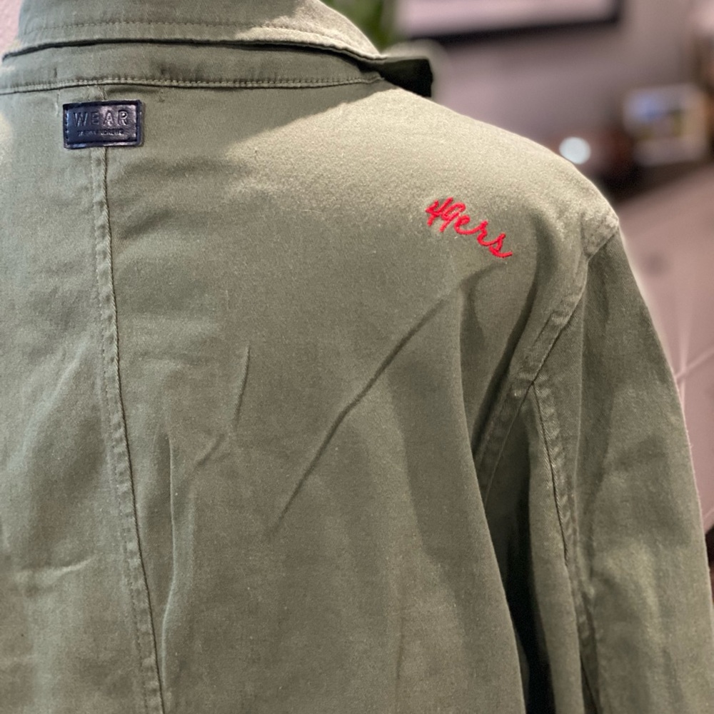 49ers olive full zip utility jacket - Picture 5 of 6